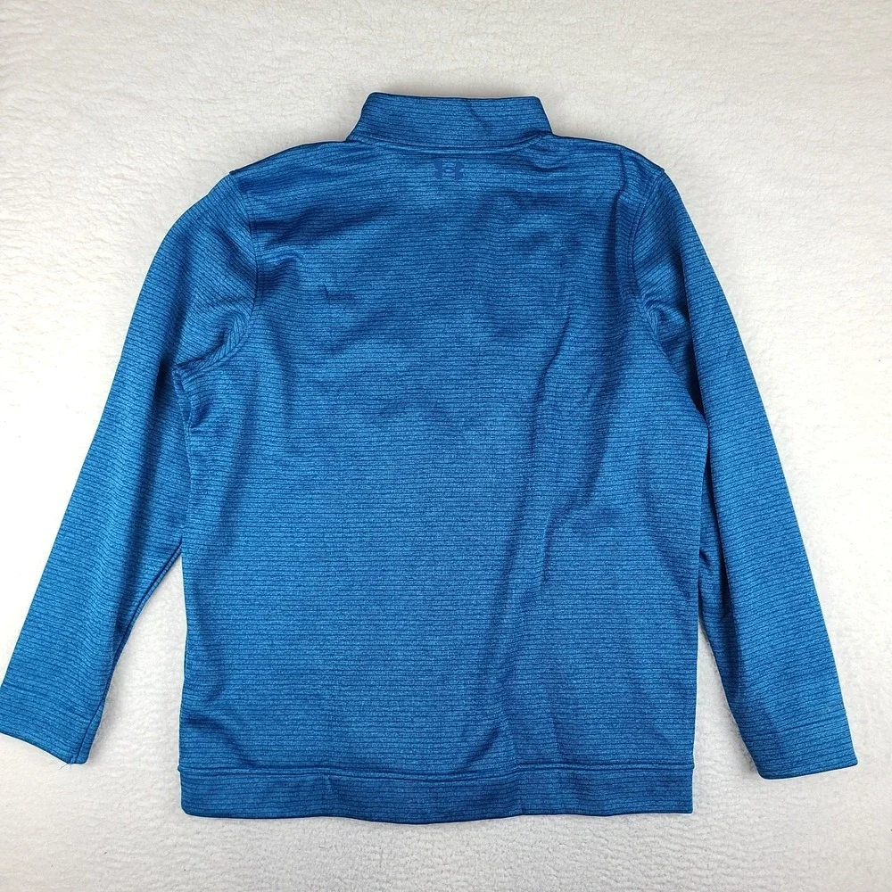 Under Armour Storm Sweater Mens 3XLT 3XL Tall Blue Striped Performance Tech Golf